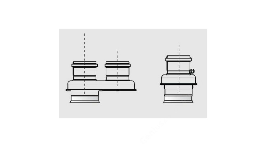 Image of Ariston 80/125-80/80 Pps indító idom szétválasztott rendszerhez, Genus Premium H