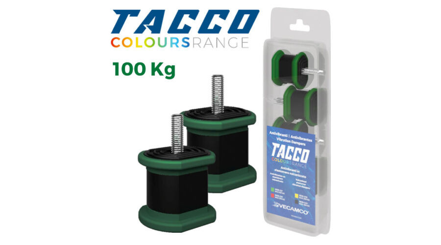 Image of VECAMCO TACCO 9898-037 (100kg) 4db/csomag zöld Klíma kültéri rezgéscsillapító gumibak