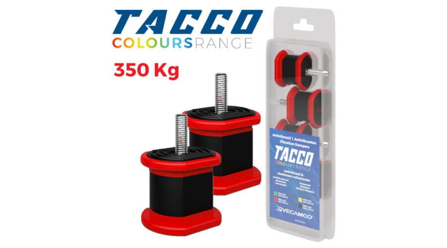 Image of VECAMCO TACCO 9898-039 (350kg) 4db/csomag piros Klíma kültéri rezgéscsillapító gumibak