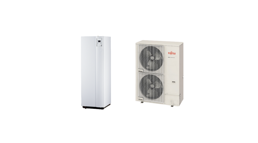 Image of Fujitsu Waterstage SHPDUO 15 / 3F Super High Power (WGYK170DJ9 / WOYK150LJL) 3 fázisú osztott levegő-víz hőszivattyú HMV tartállyal 15 kW
