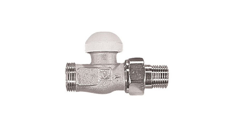 Image of Herz 1/2" termosztatikus egyenes radiátorszelep (3/4" euk. csatlakozással)