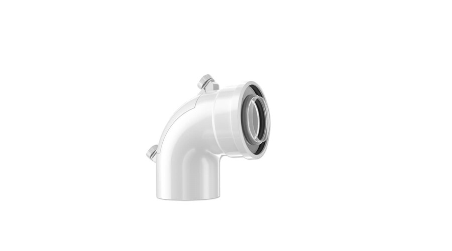 Image of Bosch FC-CER60-87 Koncentrikus könyök 87°-os, O60/100 mm, tisztítónyílással