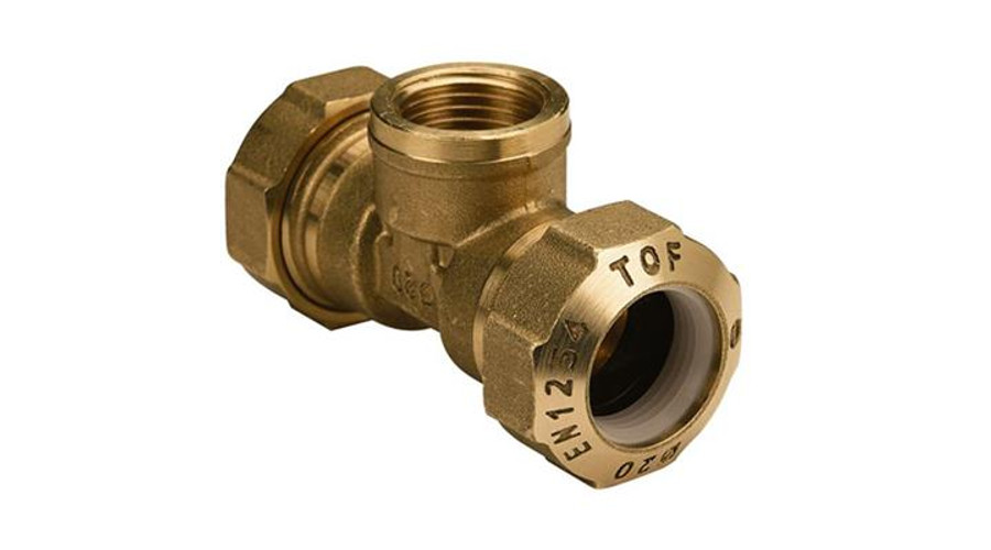 Image of KPE csatlakozó réz T-idom 25-3/4" -25 BM