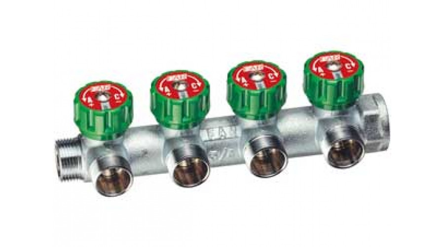 Image of FAR Szelepes Osztó gyűjtő 4 körös, 1"-1/2"