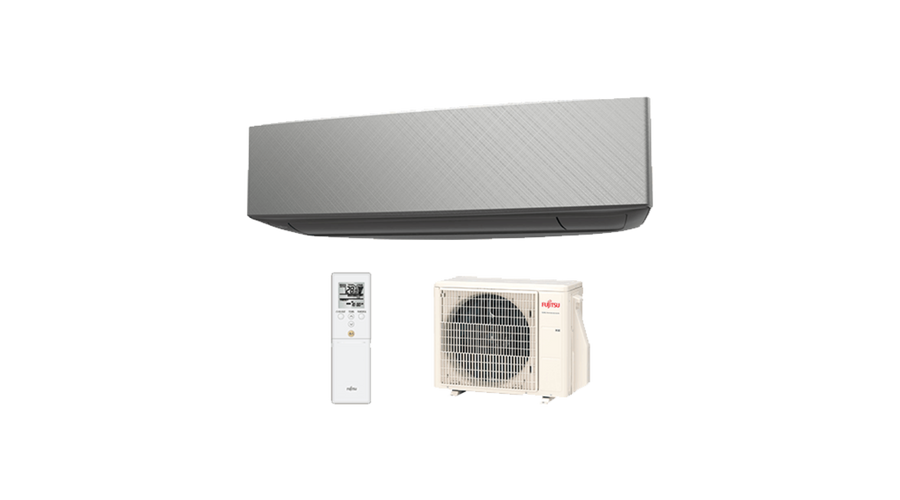 Image of Fujitsu Design 2020 ASEG12KETF-B/AOEG12KETA oldalfali split klíma csomag 3,4 kw Silver X Dark gray