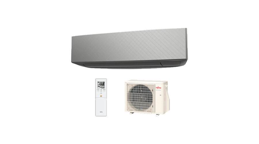 Image of Fujitsu Design 2020 ASYG07KETE-B/AOYG07KETA oldalfali split klíma csomag 2 kw Silver X Dark gray