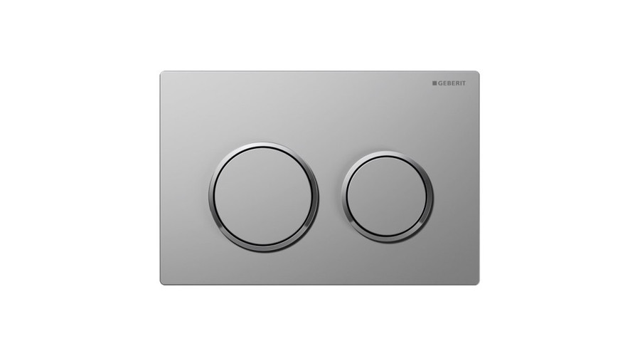 Image of Geberit Omega20 működtető nyomólap matt króm / fényes króm / matt króm