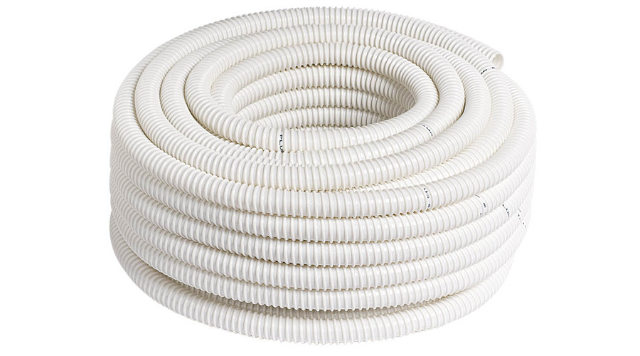Image of Spirál kondenzvíz cső PVC 30fm/tekercs (fehér cseppvízcső) 20 mm