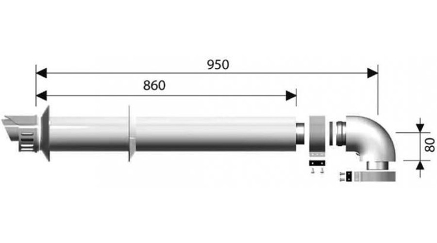 Image of Ariston Koncentrikus parapett szett fehér