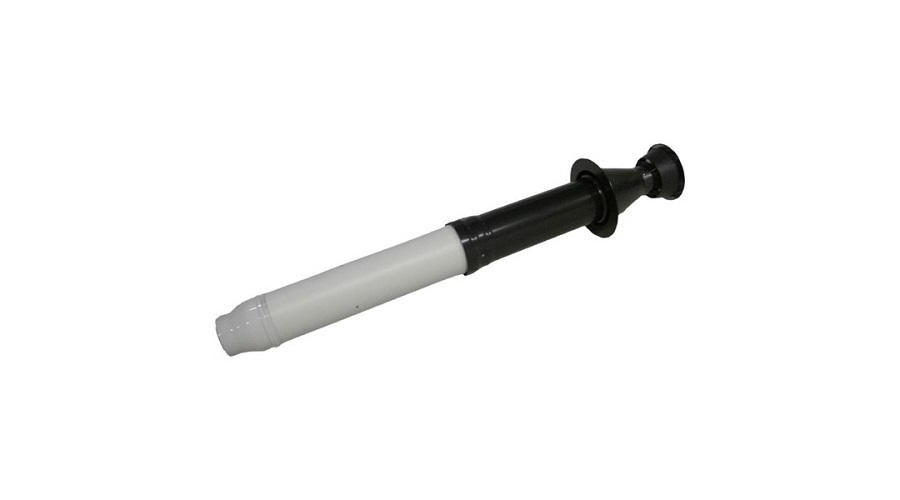 Image of Ariston Tetőátvezető idom, alu/pp, Ø60/100 mm, fekete