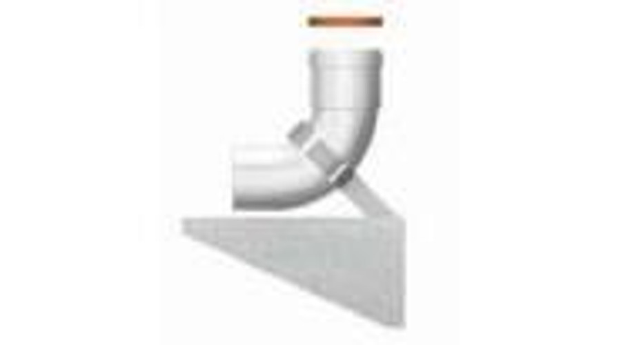 Image of Ariston 90°-os talpas könyökidom, pp, Ø80 mm