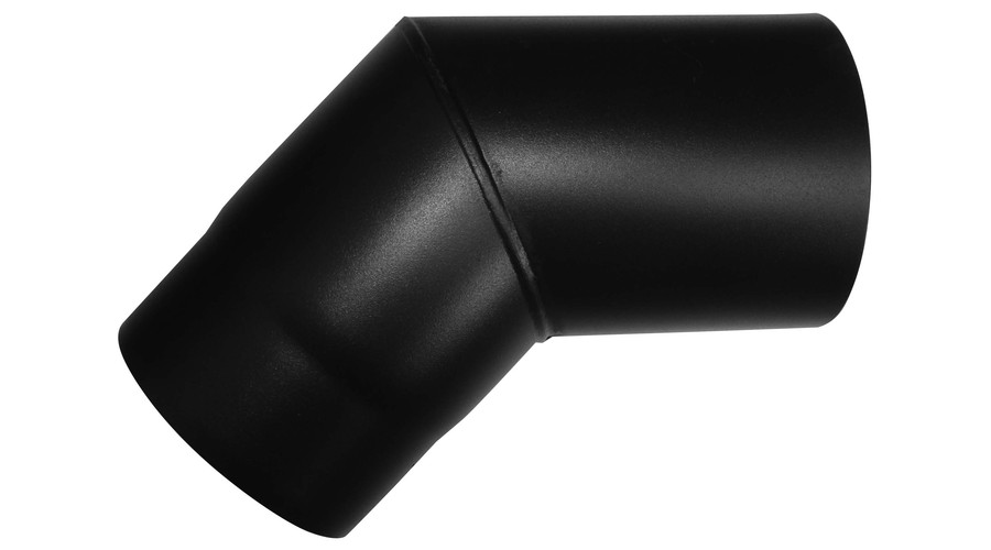 Image of Dunaterm Fekete füstcső 150 mm 45° ÍV