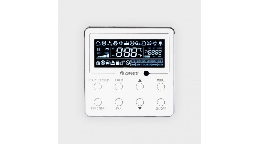 Image of Gree XE70-17/E(M) digitális fali vezérlő kazettás parapetes és magasoldalfali fan-coil-okhoz