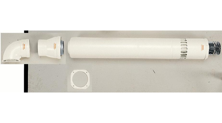 Image of Immergas Ø 80/125 mm-es, koaxiális vízszintes készlet
