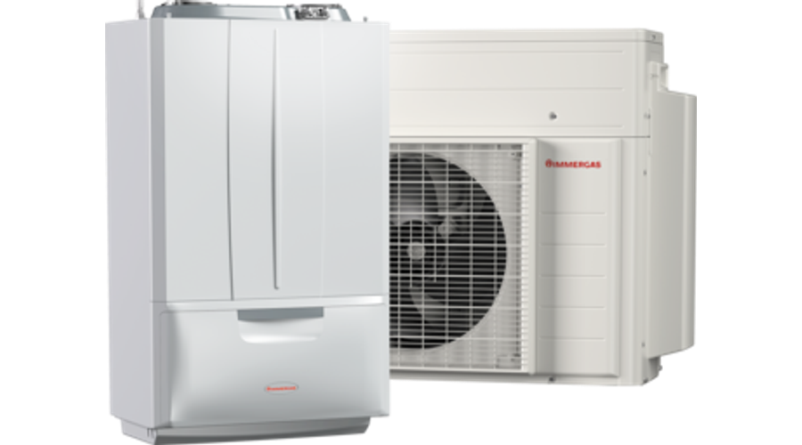 Image of Immergas Victrix Hybrid Plus monoblokkos hőszivattyú 4 kW + kondenzációs gázkazán 24 kW