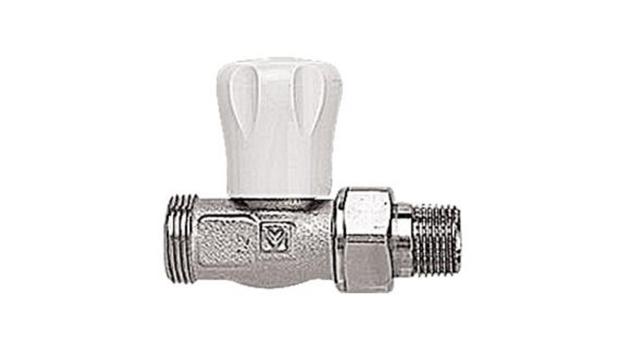 Image of Herz 1/2" egyenes radiátorszelep (3/4" euk. csatlakozással)