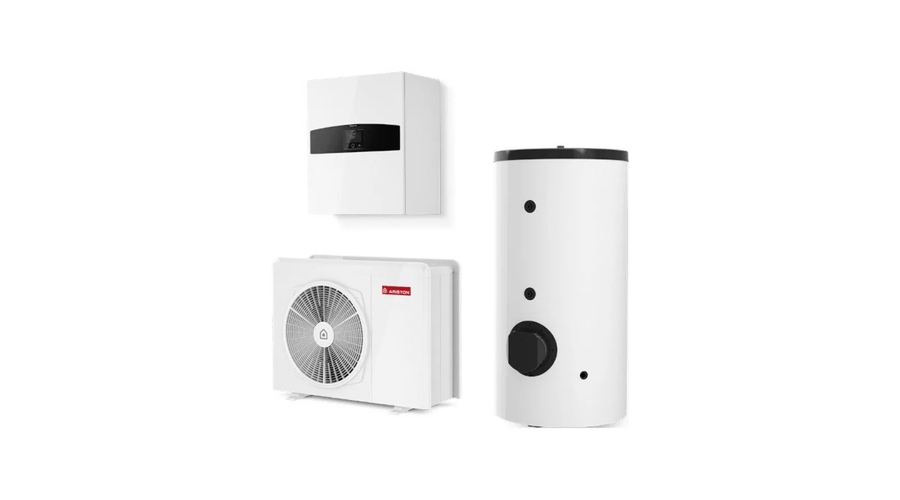 Image of ARISTON NIMBUS FLEX 35 S NET R32 (3301898) SPLIT RENDSZERŰ 3,5KW HŐSZIVATTYÚ, 1 FÁZISÚ, FALI BELTÉRI EGYSÉGGEL, 200 LITERES HMV TÁROLÓVA, 4KW-OS FŰTŐPATRONNAL