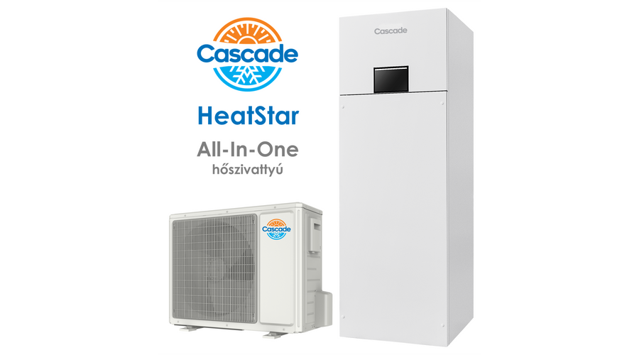 Image of CASCADE HEATSTAR CRS-CQ10PDG/NHH2-E 10 KW ALL-IN-ONE OSZTOTT HŐSZIVATTYÚ