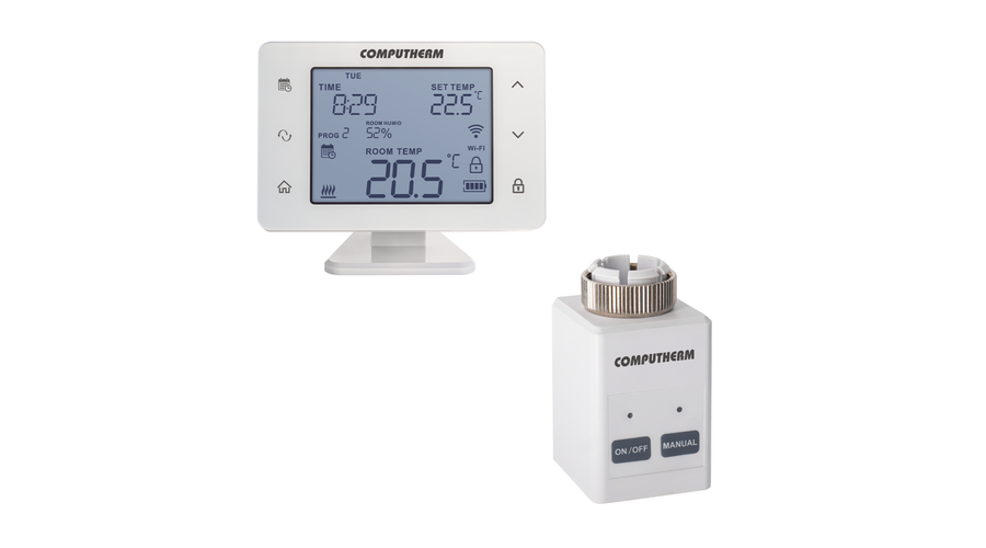 Image of COMPUTHERM Q12RF állítómű + Q20RF Wi-Fi (TX) termosztát (párban)