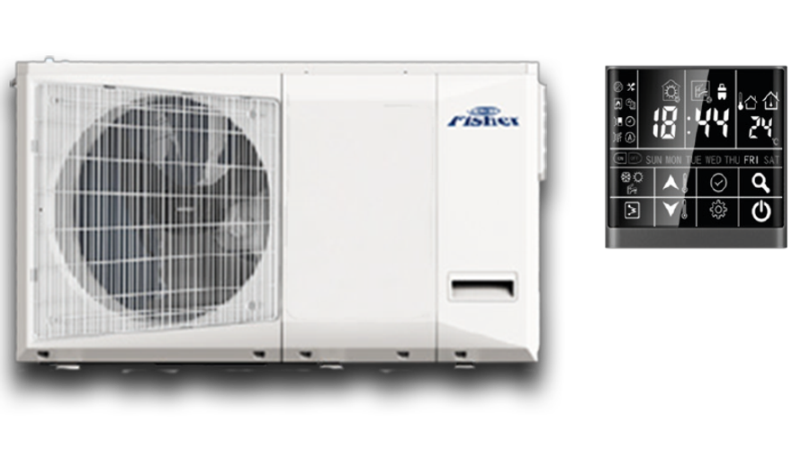 Image of FISHER FHF-MBWHS-060CE3 Levegő-víz monoblokk hőszivattyú 5,9 kW, R32, 230V