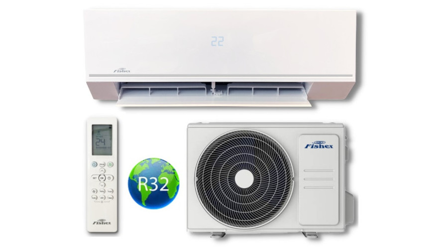 Image of Fisher Comfort Plus FSAIF-CP-121AE3/FSOAIF-CP-121AE3 oldalfali split klíma csomag 3,5 kW