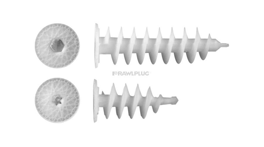 Image of Koelner POLISZTIROL DÜBEL 50 RAWL….Csavarmenetes poliszt.ISO PLUG dübel 55mm-es, TORX-40 (50db/doboz)