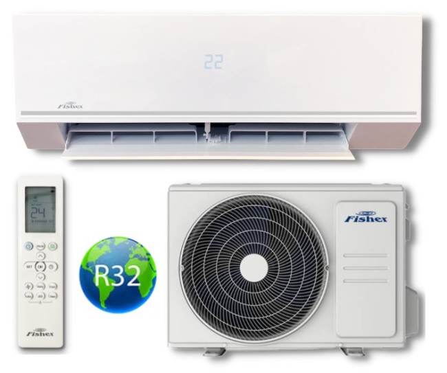 Fisher Comfort Plus FSAIF-CP-121AE3/FSOAIF-CP-121AE3 oldalfali split klíma csomag 3,5 kW