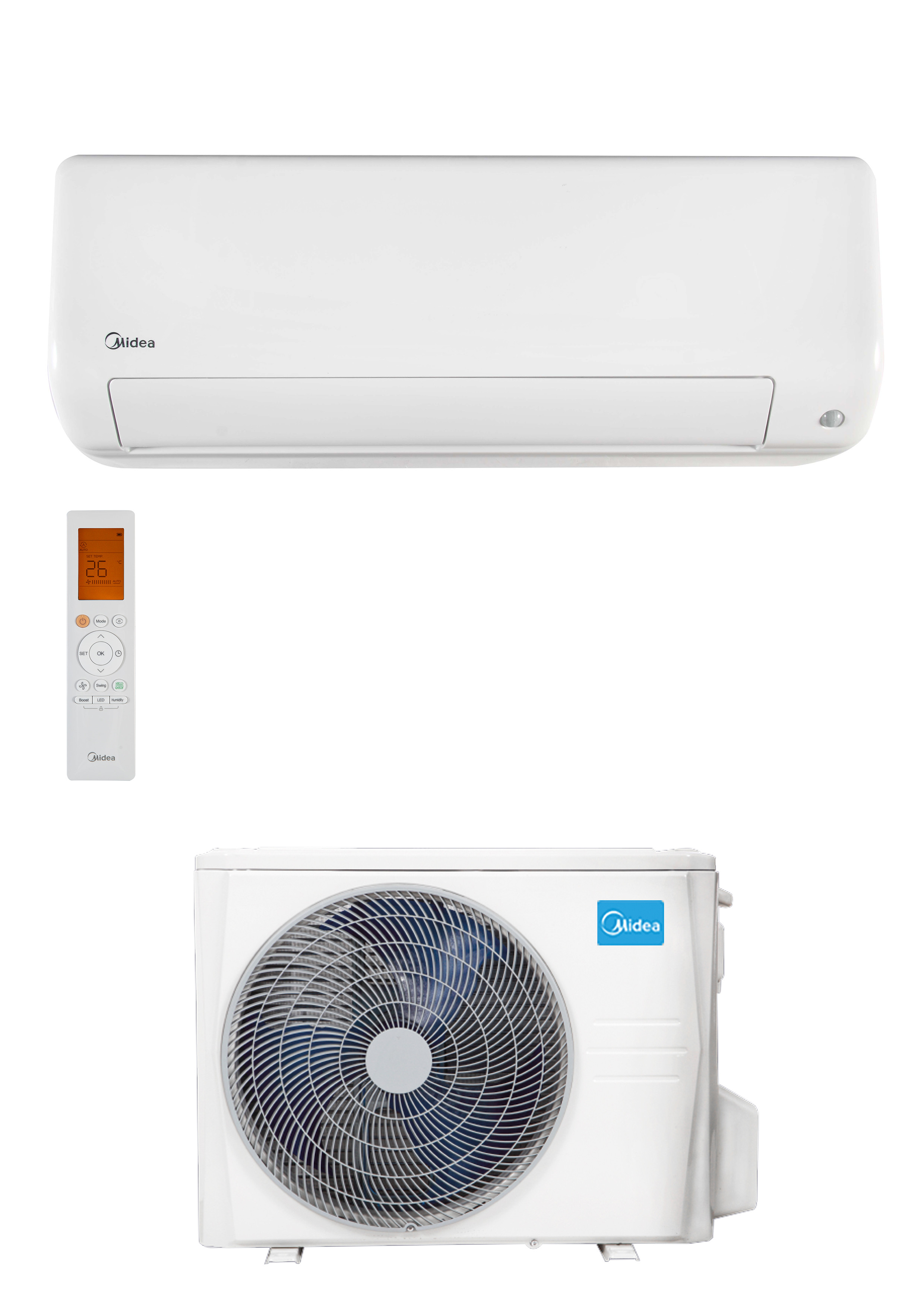Midea MEX-09-SP All Easy Pro oldalfali split klíma csomag 2,6 kW