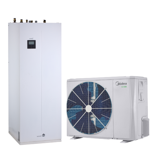 Midea split hőszivattyú 12 kW Beépített HMV tárolós MHA-V12W/D2N8-B-IWT240 (1 fázis R32)