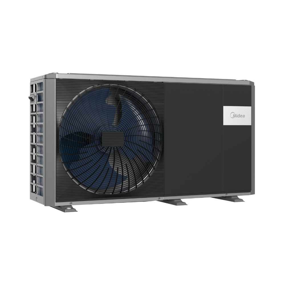 Midea MHC-V12W/D2N8-B2E30 monoblokkos M-Thermal hőszivattyú (R32, 12 kW, 1 fázis, fűtőbetét 3 kW, fekete)