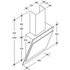 Candy CVMA90W beépíthető páraelszívó fehér 90 cm