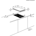 AEG HC452021EB beépíthető indukciós domino főzőlap
