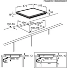 AEG HK6542H0XB beépíthető indukciós kerámia főzőlap