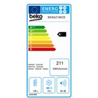 Beko BSSA210K2S beépíthető egyajtós hűtőszekrény fagyasztóval