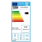 Beko CSA270M30X szabadonálló alulfagyasztós hűtő