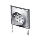 Vents MV 101VRs Műanyag Szellőzőrács Szabályozható Zsaluval, Vízszintes Rácsozással, Csőcsatlakozóval