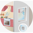 Vents VVR 180 Háztartási Ventilátor Ablakba Építhető Visszacsapószeleppel