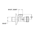 Mofém Sarokszelep 1/2” - 3/8”