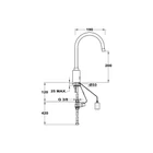 Mofém 182-7511-03 M-Tronic Elektromos mosogató csaptelep MLU 10