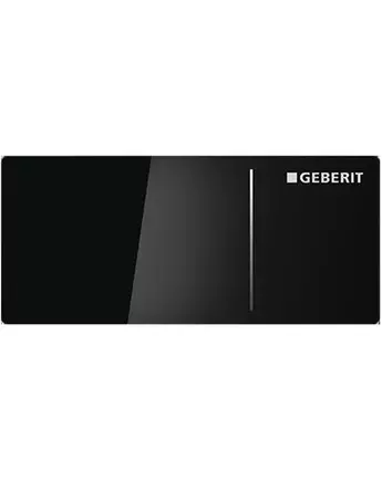 Geberit Sigma70 kétmennyiséges öblítés távvezérlő Sigma 12 cm, Fekete Üveg