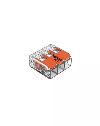 WAGO Kompakt csatlakozó 3x 0,14-4mm2, oldható (50db/doboz)