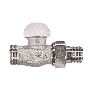 Herz 1/2&quot; termosztatikus egyenes radiátorszelep (3/4&quot; euk. csatlakozással)