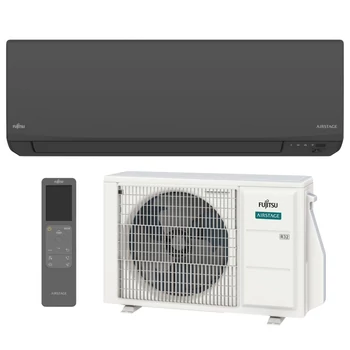 Fujitsu AIRSTAGE ASEH07KJCALB/AOEH07KJCA oldalfali split klíma csomag 2 kW (fekete)