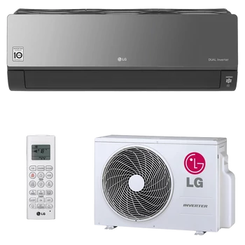 LG AC09BK ART COOL Mirror oldalfali split klíma csomag 2,5 kW, beépített Wi-Fi