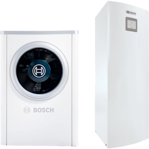 Bosch Compress 6000 AW-13t+AWM 13-17 Levegő-víz hőszivattyú 13 kW, 3 F, beépített pótfűtéssel