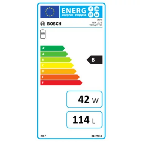 Bosch WD 120 B Álló indirekt fűtésű melegvíz-tároló