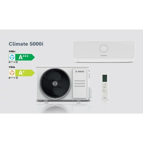 Bosch Climate 5000i W CL5000i35E Inverteres Split klíma csomag 3,6 kW