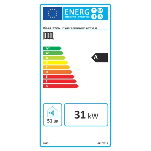 Ariston Genus One System 35 Fűtő Kondenzációs fali gázkazán 35 kW