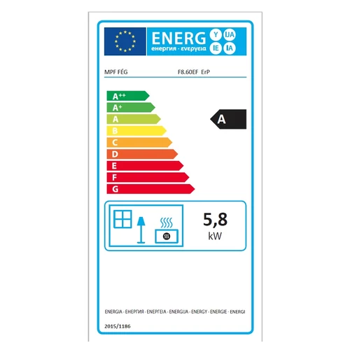 Fég F8.60 EF Parapetes Gázkonvektor ErP (BÉZS)