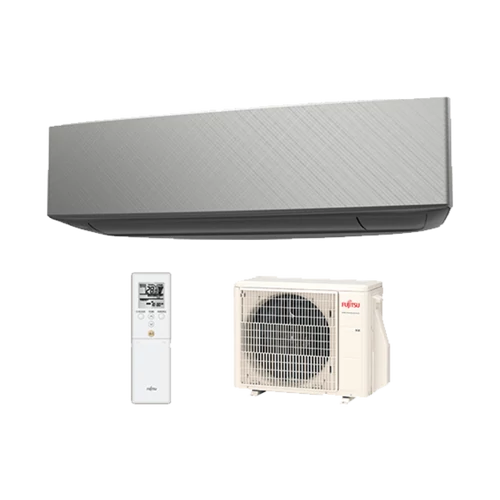 Fujitsu Design 2020 ASYG07KETE-B/AOYG07KETA oldalfali split klíma csomag 2 kw Silver X Dark gray